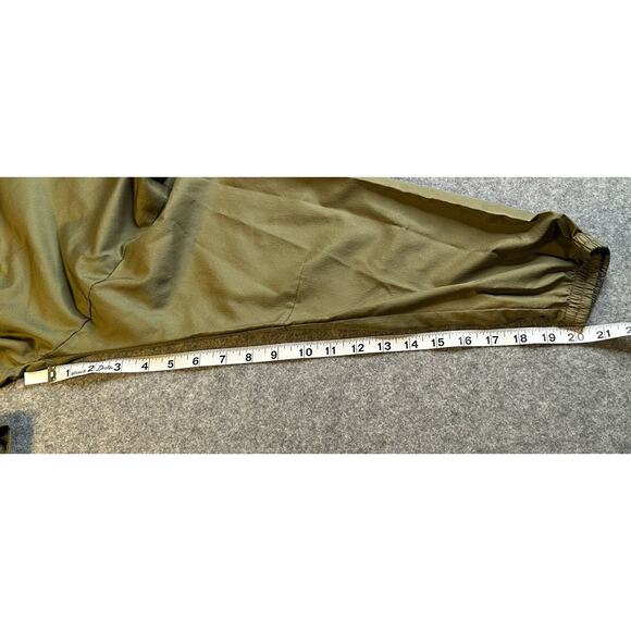 ADIDAS Jacket Gym Running Military Green Size L 3 Stripe Full Zip - Picture 7 of 13